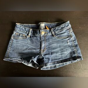Sneak Peek Dark Blue Jean Shorts